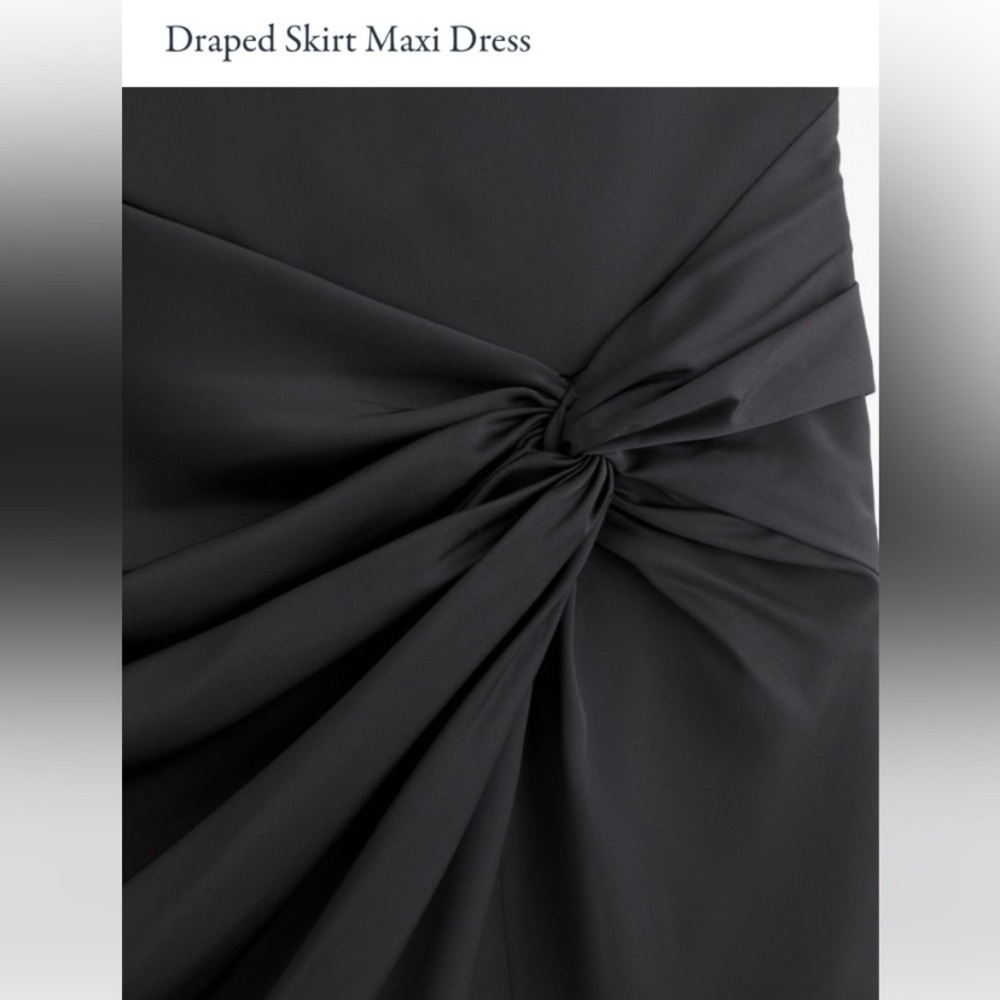 Abercrombie & Fitch Draped Skirt Maxi Dress, NWT, Black
Small - Picture 3 of 11